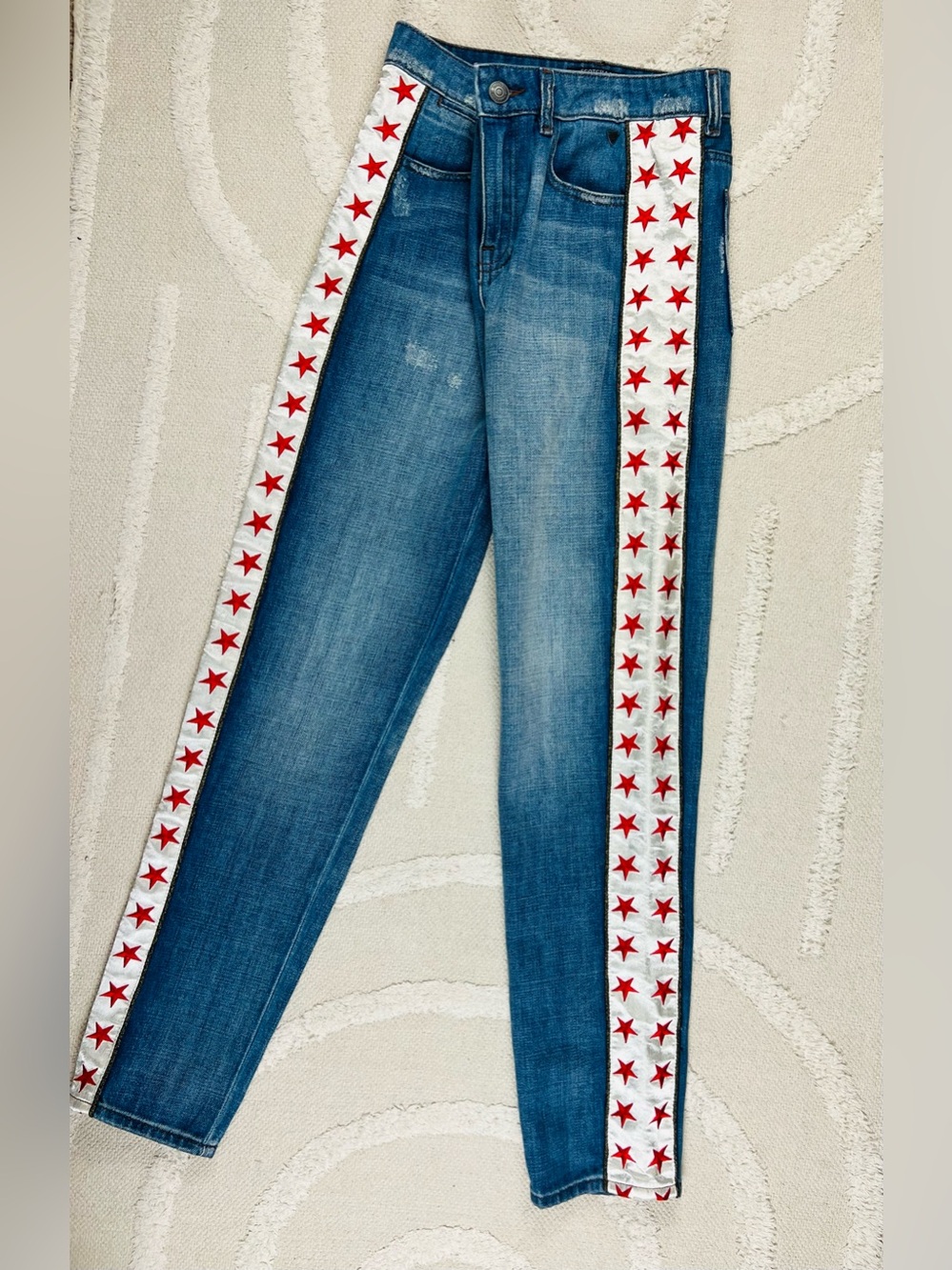 Scotch & Soda FREE PEOPLE Star Jeans Mid Wash Maison Scotch Straight Leg 26x32 - Picture 13 of 16